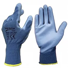 100GG Grey PU Coated Work Gloves