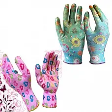 NF002 / NF004 Flower Patterned Nitrile Coated Glove