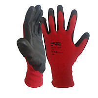 Red Black Nitrile Coated Gloves 103RB