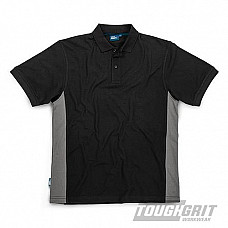 Tough Grit 2-Tone Polo Black / Charcoal