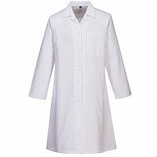 2205 White Women's Food Coat, One Pocket