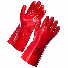 Red PVC Dip Gauntlet