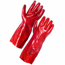 Red PVC Dip Gauntlet