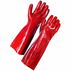 Red PVC Dip Gauntlet