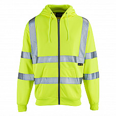 Hi Vis Zipped Hoodie