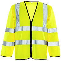 Hi Vis Long Sleeved Vest - Zip