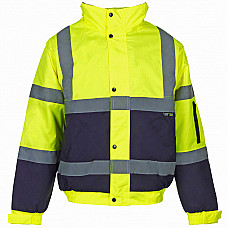 Hi Vis 2 Tone Bomber Jacket