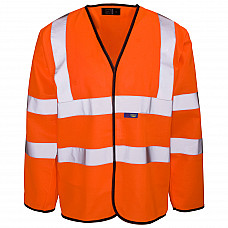 Hi Vis Long Sleeved Vest - Velcro