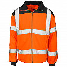 Hi Vis Fleece Jacket - Rain Patch