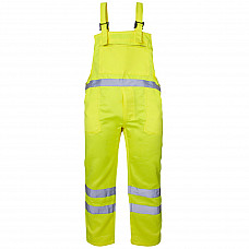 Hi Vis Polycotton Bib Trousers