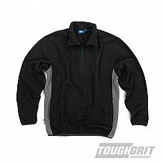 Tough Grit 2-Tone 1/4 Zip Fleece Black / Charcoal