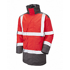 TAWSTOCK ISO 20471 Cl 3 Anorak HV RED/GREY