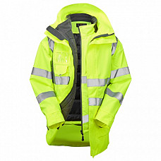 3-in-1 CLOVELLY Anorak (Cl.3) with TORRINGTON Bodywarmer (Cl.2) HV YELLOW