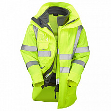 3-in-1 CLOVELLY Anorak (Cl.3) with HARTLAND Fleece (Cl.3) HV YELLOW