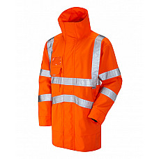 CLOVELLY ISO 20471 Cl 3 Breathable Executive Anorak HV ORANGE