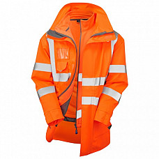 3-in-1 CLOVELLY Anorak (Cl.3) with BUCKLAND Softshell (Cl.3) HV ORANGE