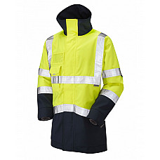 CLOVELLY ISO 20471 Cl 3 Breathable Executive Anorak HV YELLOW/NAVY