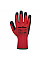 A100 Red/Black Grip Glove - Latex