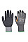 A106 Grey/Black Grip 10 Latex Reinforced Thumb Glove (Pk12)