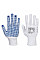 A110 White/Blue Polka Dot Glove