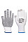 A118 White/Grey Grip 13 PVC Dotted Touchscreen Glove (Pk12)