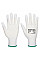 A121 White PU Fingertip Glove