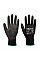 A123 Black PU Palm Glove Latex Free - Full Carton (144 pairs)