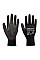 A128 Black PU Palm Glove Latex Free (Retail Pack)