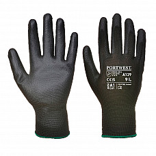 A129 Black PU Palm Glove - Carton (480 Pairs)