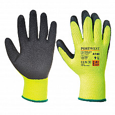 A140 Black Thermal Grip Glove - Latex