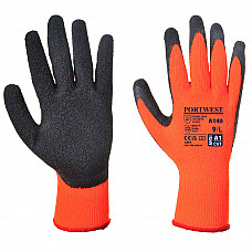 A140 Orange/Black Thermal Grip Glove - Latex