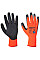 A140 Orange/Black Thermal Grip Glove - Latex