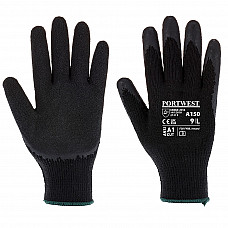 A150 Black Classic Grip Glove - Latex