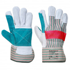 A229 Green Classic Double Palm Rigger Glove