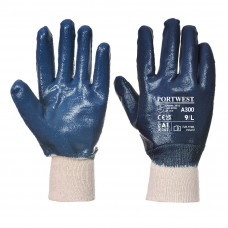 A300 Navy Nitrile Knitwrist