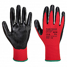 A310 Red/Black Flexo Grip Nitrile Glove