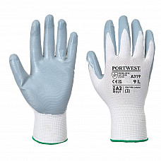 A319 Grey/White Flexo Grip Nitrile Glove (Retail Pack)