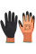 A335 Orange/Black Dermi-Grip NPR15 Nitrile Sandy Glove