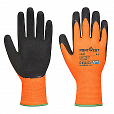 A340 Orange/Black Hi-Vis Grip Glove - Latex