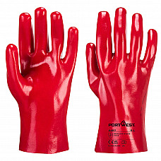 A427 Red Grip 12 PVC Gauntlet 27cm