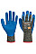 A611 Black/Blue Aramid HR Cut Latex Glove