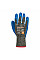 A611 Black/Blue Aramid HR Cut Latex Glove