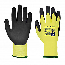 A625 Yellow/Black Vis-Tex Cut Resistant Glove - PU