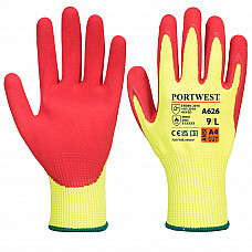 A626 Yellow/Red Vis-Tex HR Cut Glove - Nitrile