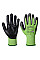 A645 Green/Black Green Cut Glove - Nitrile Foam