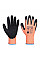 A646 Orange/Black Vis-Tex Winter HR Cut Glove Nitrile