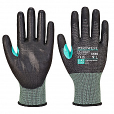 A660 Black CS Cut E18 PU Glove