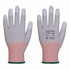 A696 Grey/White LR13 ESD PU Fingertip Cut Glove (Pk12)