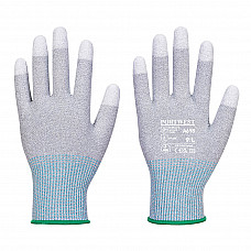 A698 Grey/White MR13 ESD PU Fingertip Glove (Pk12)