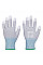 A698 Grey/White MR13 ESD PU Fingertip Glove (Pk12)